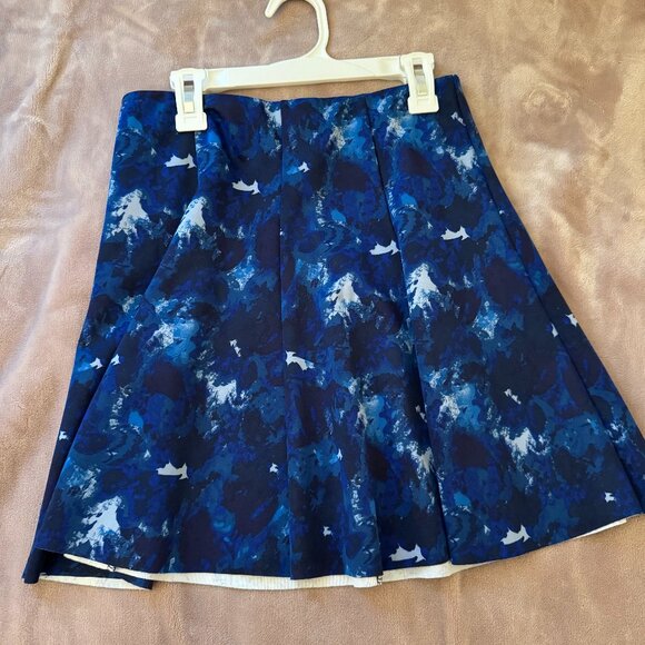 Forever 21 Blue Patterned Skirt - Picture 1 of 3